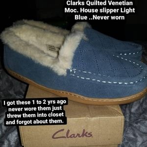 Clarks venetian quilted moccasin